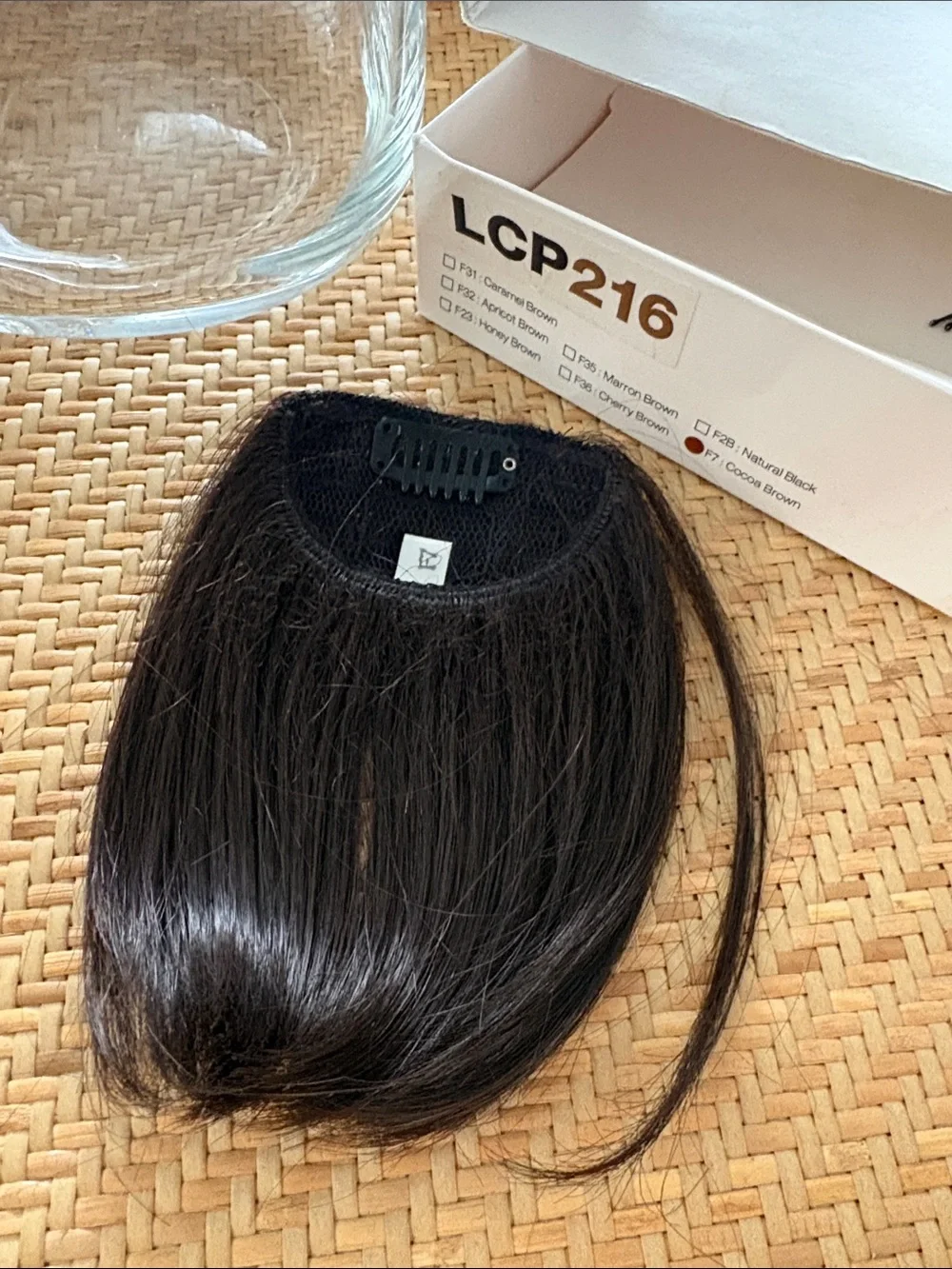 Dark Brown Clip-In Fringe Bangs - Women's Hair (Unbranded)